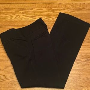 Pants dress black Inseam 31” Waist 31” front and back pockets flared Sz 4